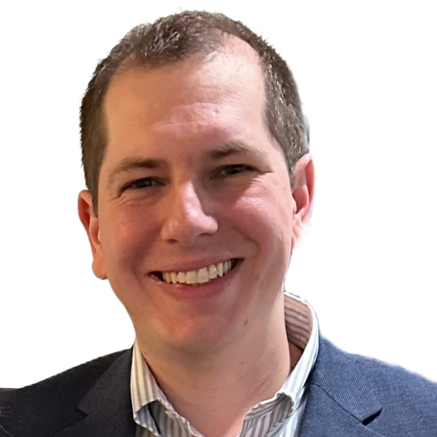 Dr. Nicholas Giustini facing forward smiling at the camera with a white background. 