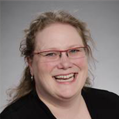 Kelli Corning looking at camera smiling